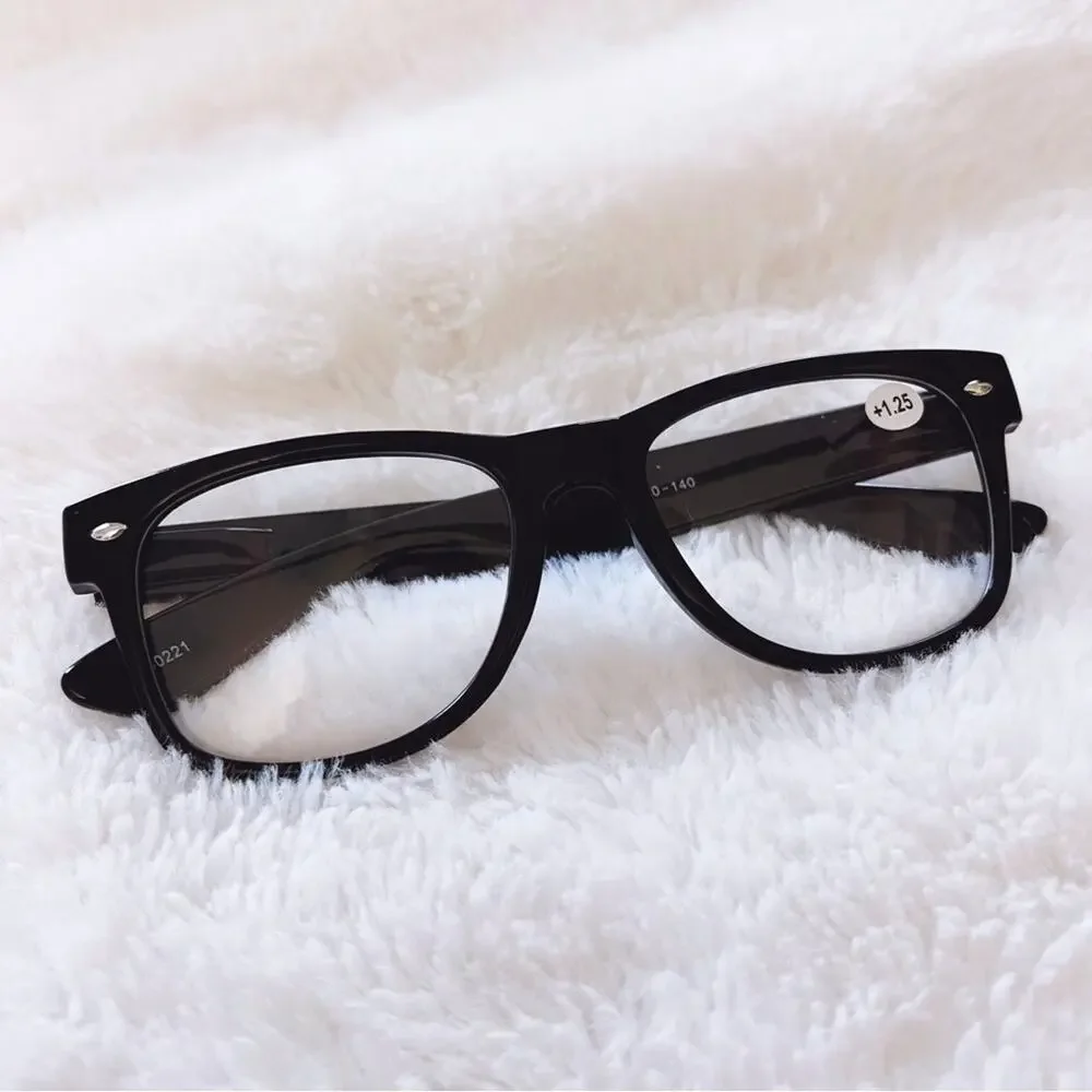 Tyler Black Rectangular Reader Glasses - Picture 5 of 11
